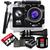 KIT Câmera De Ação M10 4K+ 32gb+ 2 Baterias+ Carregador+ bastão Controle Remoto Wifi Filmadora Sport Moto Bike PRETO