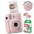 KIT Câmera Instax Mini 12 + Filme + Pregador Rosa