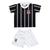Kit Camisa Corinthians Bebê com Shorts Unif 2 Torcida Baby Preto