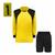 Kit Camisa e Bermuda  Para Goleiro  Com Proteção Acolchoada Amarelo, Preto