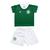 Kit Camisa Palmeiras Bebê com Shorts Uniforme 1 Torcida Baby Verde