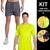 Kit Camiseta Academia Fitness Corrida PROTEÇÃO SOLAR UV SOLAR + Shorts Tactel ELASTANO 711 Verde