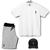 Kit Camiseta Bermuda Plus Size com Boné Conjunto Verão Ad.Oficial Cam, Branco, Berm, Cinza, Pv