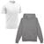 Kit Camiseta Dry Academia Treino + Moletom Com Capuz Masculino Branco, Cinza