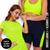 KIT Camiseta DRY FIT POLIAMIDA MALHA FRIA  + Short Leg Legging REDINHA Suplex Conjunto Fitness 543 Verde