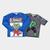 Kit Camiseta Infantil Marvel Malha Avengers Hulk Menino - 2 Peças Chumbo, Azul