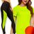 Kit Camiseta MALHA FRIA POLIAMIDA + Calça Leg Legging Corrida Academia Feminina 532 Colorido