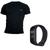 Kit Camiseta Masculina Camisas 100% Algodão Slim Basicas + Relógio Preto