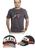 Kit camiseta t shirt moto + bone moto gp  ref.rp01 Chumbo