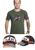 Kit camiseta t shirt moto + bone moto gp  ref.rp01 Verde musgo