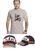 Kit camiseta t shirt moto + bone moto gp  ref.rp01 Cinza