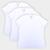 Kit Camisetas Basicamente Baby Look Lisas 3 Peças Femininas Branco