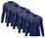 Kit Camisetas Dry fit, proteção uv - 5 unidades Azul