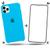 Kit Capa Capinha Case + Película 3d Compatível Com iPhone 11 Pro Max Azul-piscina