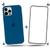 Kit Capa Capinha Case + Película 3D Compatível Com iPhone 12 Pro Max Azul