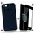 Kit Capa Capinha Case + Película 3d Compatível Com iPhone 6 / 6s Azul-meia-noite