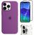 Kit Capa Capinha Case + Película 3D Tela + Película de Camerâ Compatível Com iPhone 13 Pro Violeta