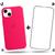 Kit Capa Capinha Case + Película de Vidro 3D Compatível Com iPhone 13 Mini Rosa-pink