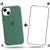 Kit Capa Capinha Case + Película de Vidro 3D Compatível Com iPhone 13 Mini Verde-pinheiro