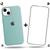 Kit Capa Capinha Case + Película de Vidro 3D Compatível Com iPhone 13 Mini Verde-tiffany