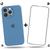 Kit Capa Capinha Case + Película de Vidro 3D Compatível Com iPhone 13 Pro Max Azul-caribe