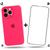 Kit Capa Capinha Case + Película de Vidro 3D Compatível Com iPhone 13 Pro Max Rosa-pink