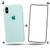 Kit Capa Capinha Case + Película de Vidro 3D Compatível Com iPhone X / XS Verde tiffany