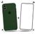 Kit Capa Capinha Case + Película de Vidro 3D Compatível Com iPhone X / XS Verde escuro