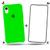 Kit Capa Capinha Case + Película de Vidro 3D Compatível Com iPhone XR Verde neon
