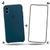 Kit Capa Capinha Case + Película de Vidro 3D Compatível Com iPhone XS Max Azul horizonte