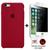 Kit Capa Capinha Case + Película Privacidade 3d Tela Compatível Com iPhone 6 Plus / 6s Plus Bordô