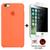 Kit Capa Capinha Case + Película Privacidade 3d Tela Compatível Com iPhone 6 Plus / 6s Plus Salmão