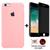 Kit Capa Capinha Case + Película Privacidade 3d Tela Compatível Com iPhone 6 Plus / 6s Plus Rosa-chiclete