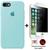 Kit Capa Capinha Case + Película Privacidade 3D Tela Compatível Com iPhone 7 / 8 Verde-água