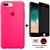 Kit Capa Capinha Case + Película Privacidade 3D Tela Compatível Com iPhone 7 Plus / 8 Plus Rosa-pink