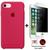 Kit Capa Capinha Case + Película Privacidade 3d Tela Compatível Com iPhone SE - 3ª Geração Bordô