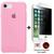 Kit Capa Capinha Case + Película Privacidade 3d Tela Compatível Com iPhone SE - 3ª Geração Rosa-claro