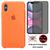 Kit Capa Capinha Case + Película Privacidade 3D Tela Compatível Com iPhone X / XS Laranja