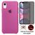 Kit Capa Capinha Case + Película Privacidade 3D Tela Compatível Com iPhone XR Rosa-romã