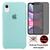 Kit Capa Capinha Case + Película Privacidade 3D Tela Compatível Com iPhone XR Verde-tiffany