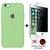 Kit Capa Capinha Case + Película Privacidade 3d Tela Compatível iPhone 6 / 6S Verde-abacate