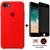 Kit Capa Capinha Case + Película Privacidade 3d Tela Compatível iPhone SE 2020 - 2ª Geração Vermelho