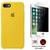 Kit Capa Capinha Case + Película Privacidade 3d Tela Compatível iPhone SE 2020 - 2ª Geração Amarelo