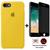 Kit Capa Capinha Case + Película Privacidade 3d Tela Compatível iPhone SE 2020 - 2ª Geração Amarelo