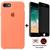 Kit Capa Capinha Case + Película Privacidade 3d Tela Compatível iPhone SE 2020 - 2ª Geração Salmão