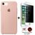 Kit Capa Capinha Case + Película Privacidade 3d Tela Compatível iPhone SE 2020 - 2ª Geração Rosa-areia