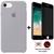 Kit Capa Capinha Case + Película Privacidade 3d Tela Compatível iPhone SE 2020 - 2ª Geração Cinza-claro