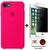 Kit Capa Capinha Case + Película Privacidade 3d Tela Compatível iPhone SE 2020 - 2ª Geração Rosa-pink