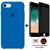 Kit Capa Capinha Case + Película Privacidade 3d Tela Compatível iPhone SE 2020 - 2ª Geração Azul-celeste
