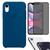 Kit Capa Capinha Case + Película Privacidade 3D Tela + P. Câmera Compatível Com iPhone XR Azul